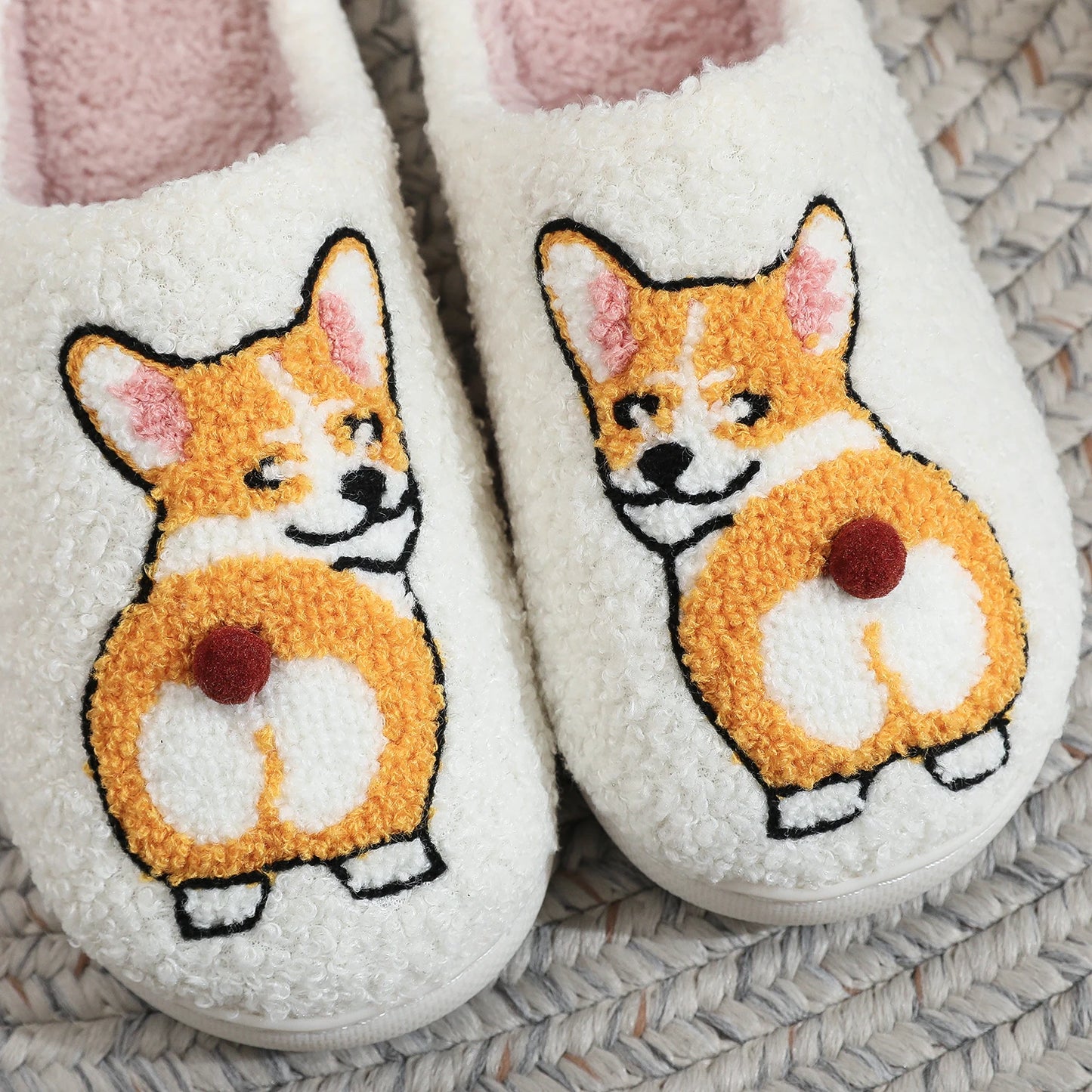Fluffy Paw – Hundepantoffeln Weiß